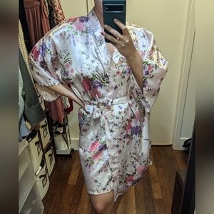 Pink Floral Robe
